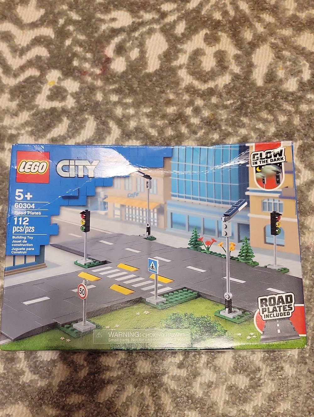 LEGO City Road Plates Set - Gray, Blue, Yellow, Green